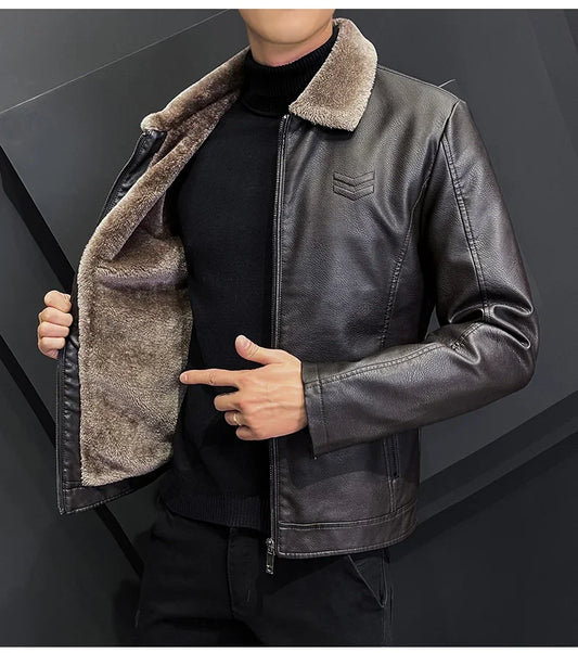 Melville™ Arctic Leather Coat