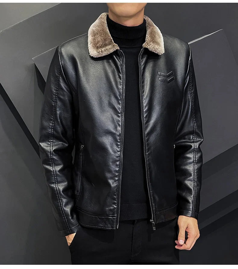 Melville™ Arctic Leather Coat