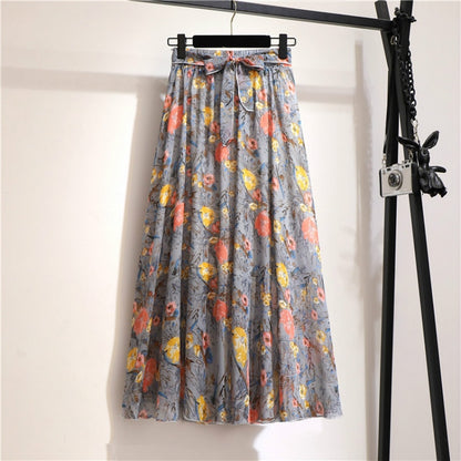 Melville™ Chiffon Floral Long Skirt